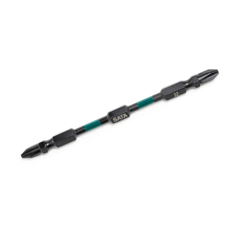 世达(SATA)10件套 6.3MM系列150MM长抗冲击双头旋具头 #2/#2 59822高清大图
