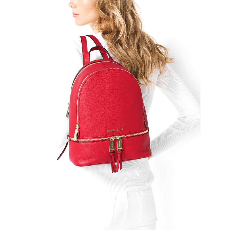 Michael Kors奢侈品箱包女logo双肩包 30S5GEZB1L-BRIGHTRED 24新款高清大图