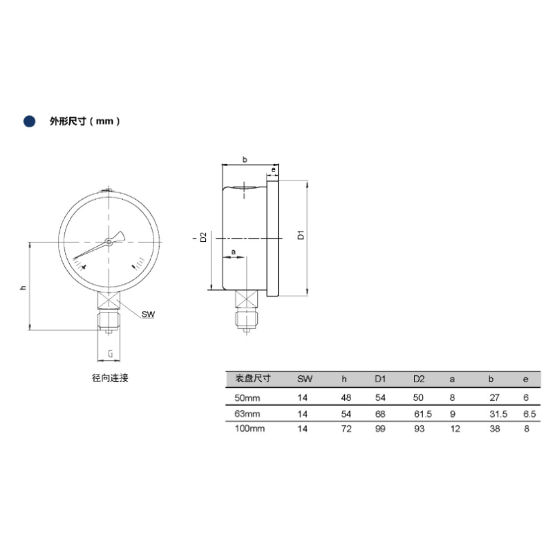 ZIVE 压力表ZIVE-1306465高清大图