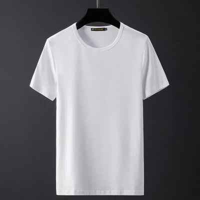 南极人冰丝短袖t恤男潮牌夏季新款宽松男士半袖冰感速干衣服男装 纯