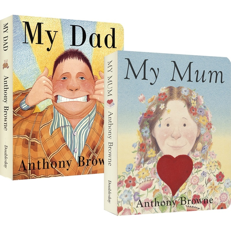 我爸爸&我妈妈 2册 [正版]My Mum My Dad 我爸爸&我妈妈2册 Anthony Browne 安东尼布朗