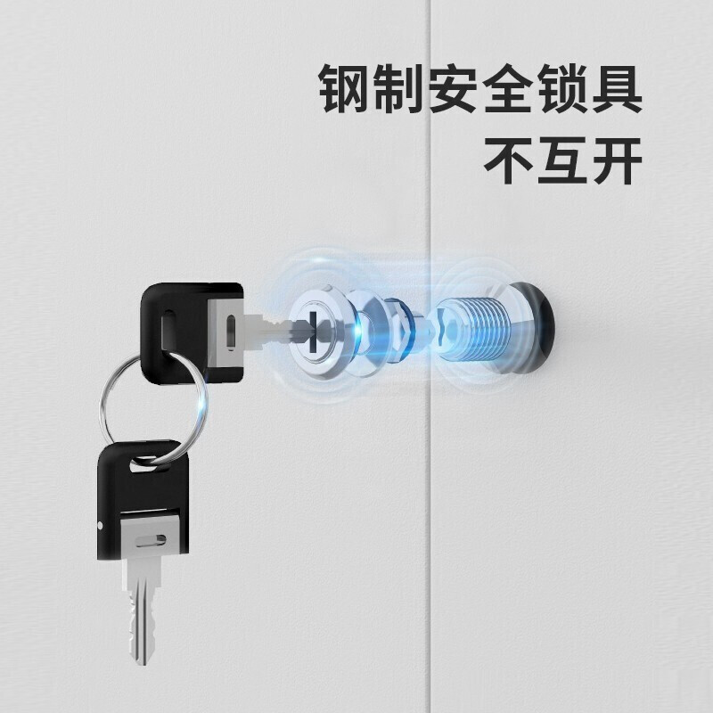 质凡钢制四门更衣柜 900*500*1850mm高清大图