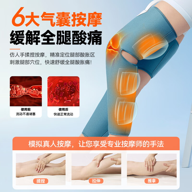 科普菲KEEPFIT 腿部按摩仪 膝盖热敷理疗仪 经络疏通静脉曲张大小腿按摩KPF-Leg07高清大图