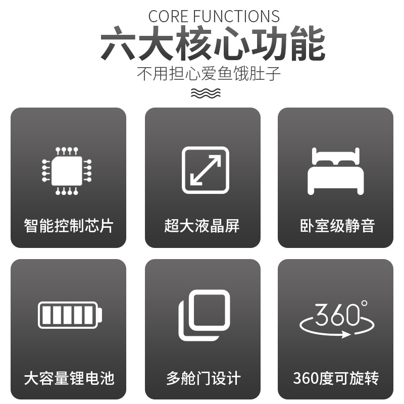 自动喂食器鱼缸投食器定时喂食自动喂鱼器全自动投放器小型金鱼高清大图
