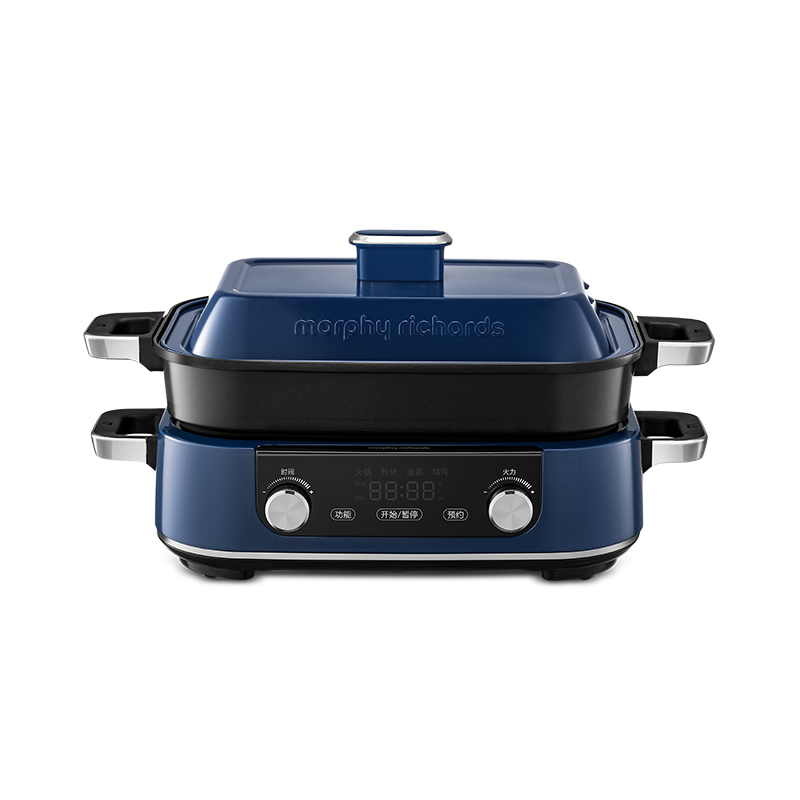 摩飞(MORPHYRICHARDS)二代多功能锅多用途料理锅 涮蒸煮炒煎烤一体电锅电煮锅MR9099 颜色随机