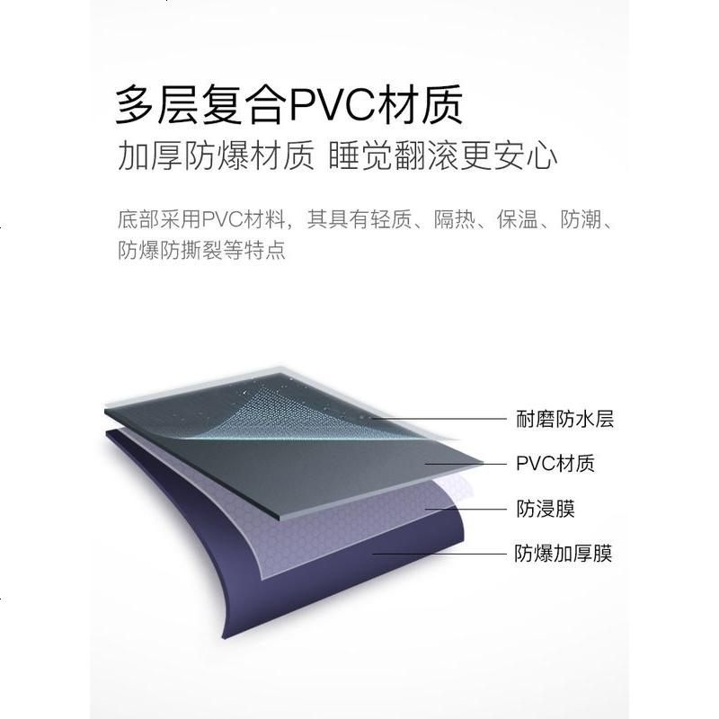 户外充气床双人家用帐篷 3-4人加厚午休气垫折叠懒人单人冲气床垫