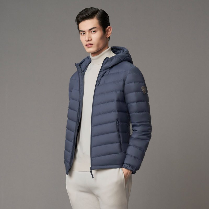 波司登2021新款男士短款轻薄轻便纯色连帽外套短款羽绒服参数