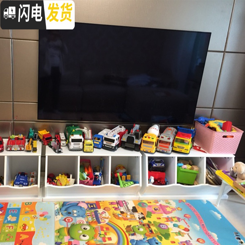 三维工匠儿童玩具收纳柜多层大容量幼儿园储物柜整理架儿童房置物架高清大图