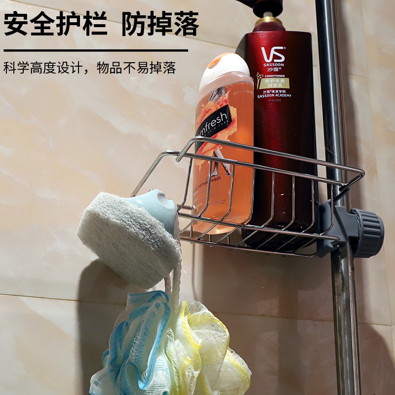 厨房收纳不锈钢水龙头置物架挂篮海绵沥水架水池收纳架抹布架收纳层架 三维工匠高清大图