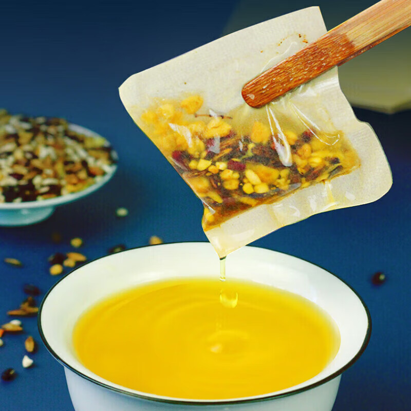 忆江南 红豆薏米芡实茶120克袋泡红豆薏米茶赤小豆薏仁茶苦荞麦泡大麦茶叶组合茶高清大图