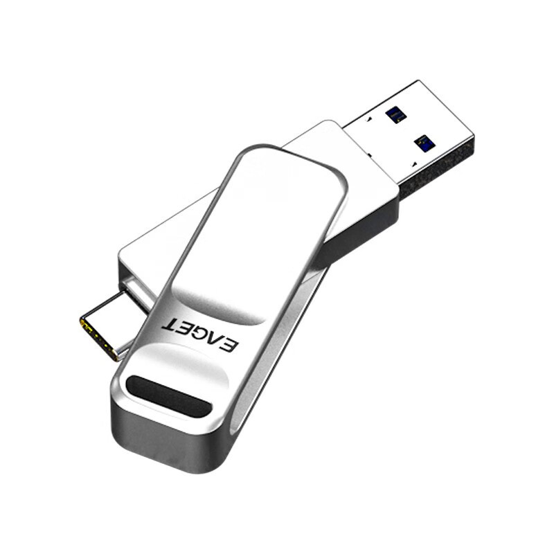 忆捷(EAGET)CF20 手机U盘Type-C USB3.0双接口手机电脑多用旋转优盘金属256G