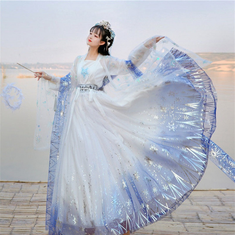 盾狐唐装 民族服装 舞台服装 中式服装墨雨云烟汉服女齐胸齐腰六米襦裙秋夏套装 价格图片品牌报价 苏宁易购乔朵服饰专营店