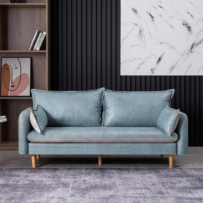思伶菲北欧双人三人沙发小户型经济型出租房用小型客厅简易布艺简约