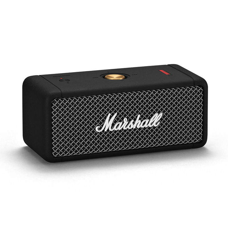 马歇尔(Marshall)EMBERTON音箱 黑色 便携式无线蓝牙家用户外防水小音响 重低音炮小钢炮