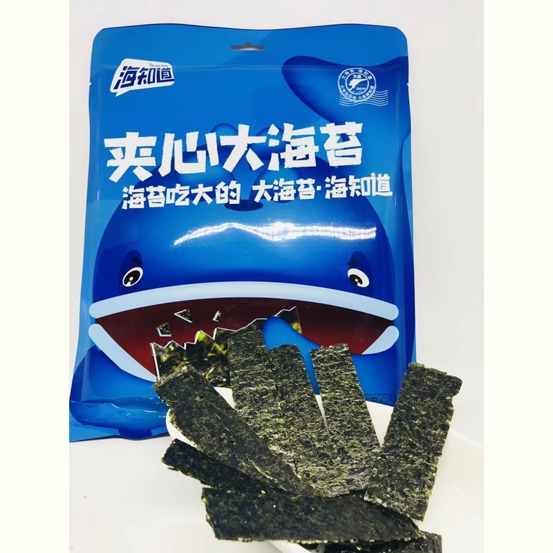 海知道大片海苔炒米夹心11g健康小吃孕妇零食即食海苔儿童零食小吃