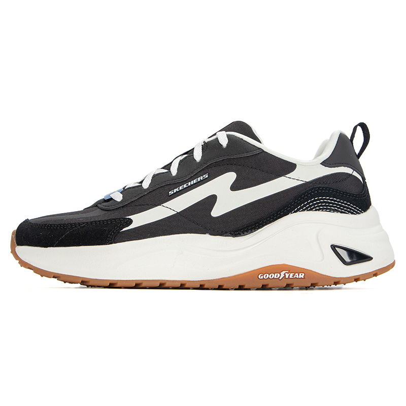 Skechers斯凯奇女鞋新款时尚运动透气减震休闲鞋149389-BKW ZP高清大图