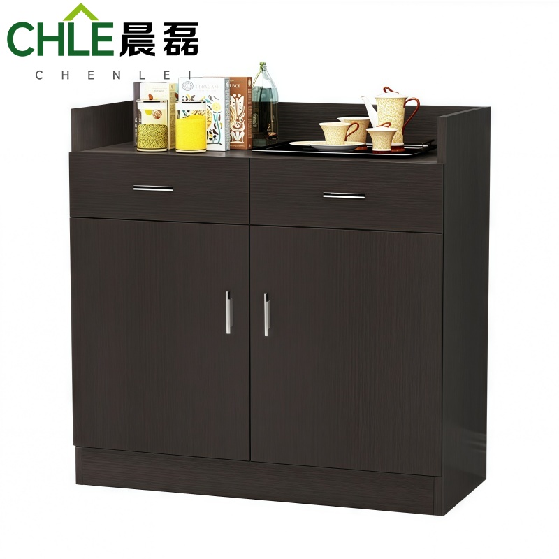 晨磊 茶水柜 (黑胡桃色)80*40*90cm 个高清大图