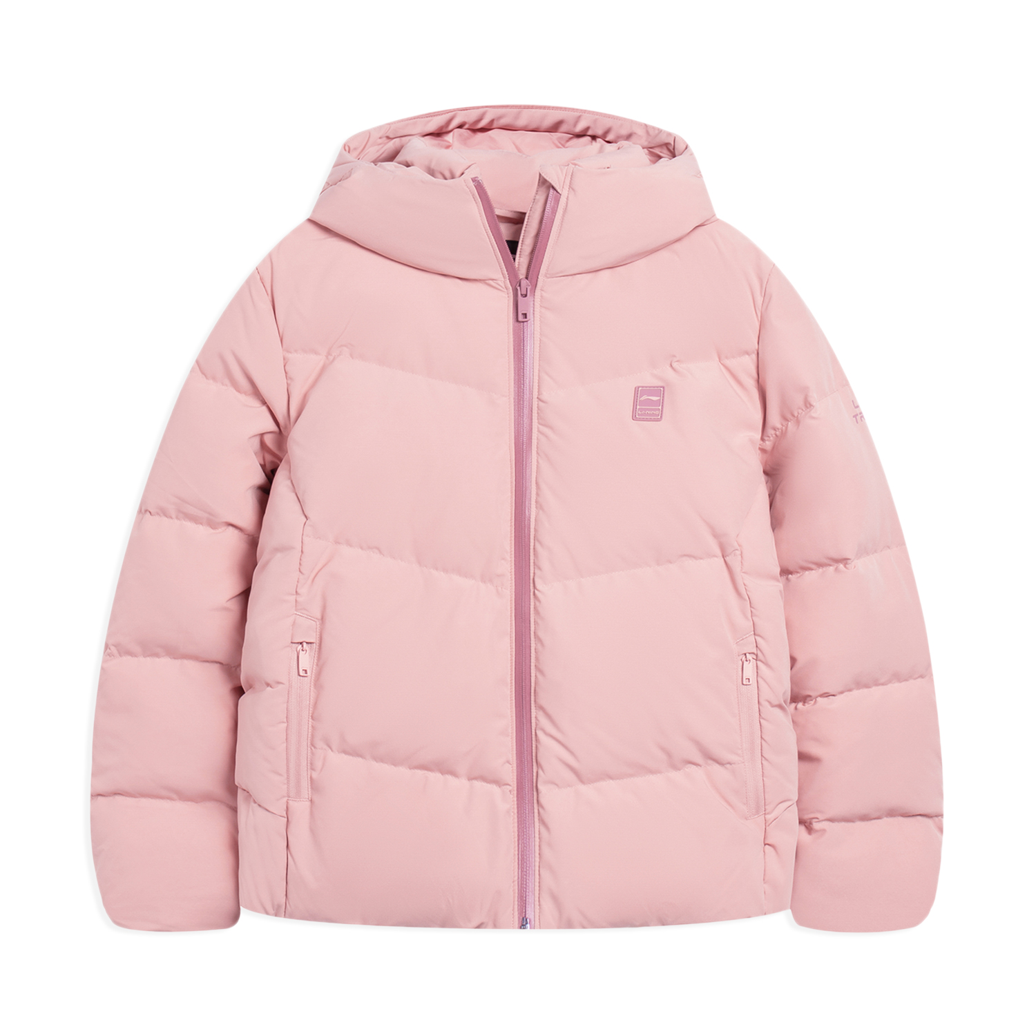 李宁超轻短羽绒服女士2022新款训练系列冬季连帽女装鸭绒运动服ayms