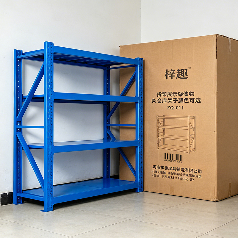 梓趣 货架展示架储物架仓库架子 颜色可选 ZQ-011 组高清大图