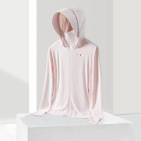 TIYUSHENG体育生情侣冰丝防晒衣TS23333B 女款-冰雾粉 3XL