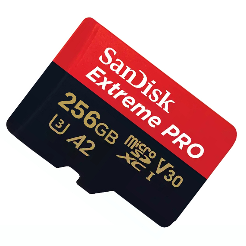 闪迪(Sandisk)256GB TF卡手机内存卡读200MB/s写140MB/s运动相机无人机存储卡Micro SD卡