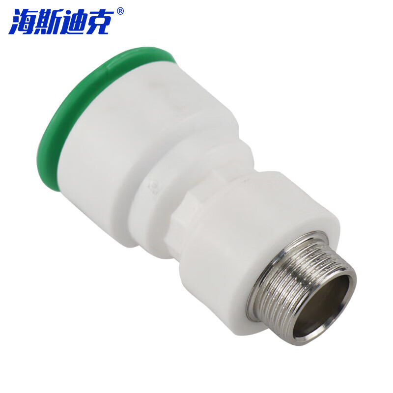 海斯迪克 PPR免热熔水管 HKCL-779 25×1/2 快插外牙直接 1个