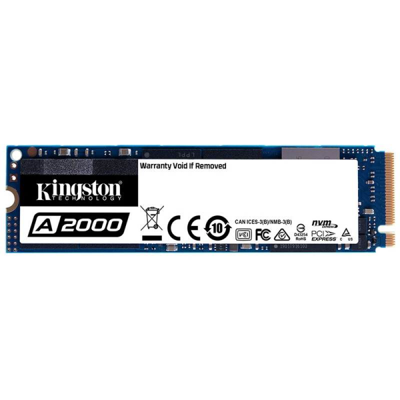 金士顿 (Kingston) 1TB SSD固态硬盘 M.2接口(NVMe协议) A2000系列