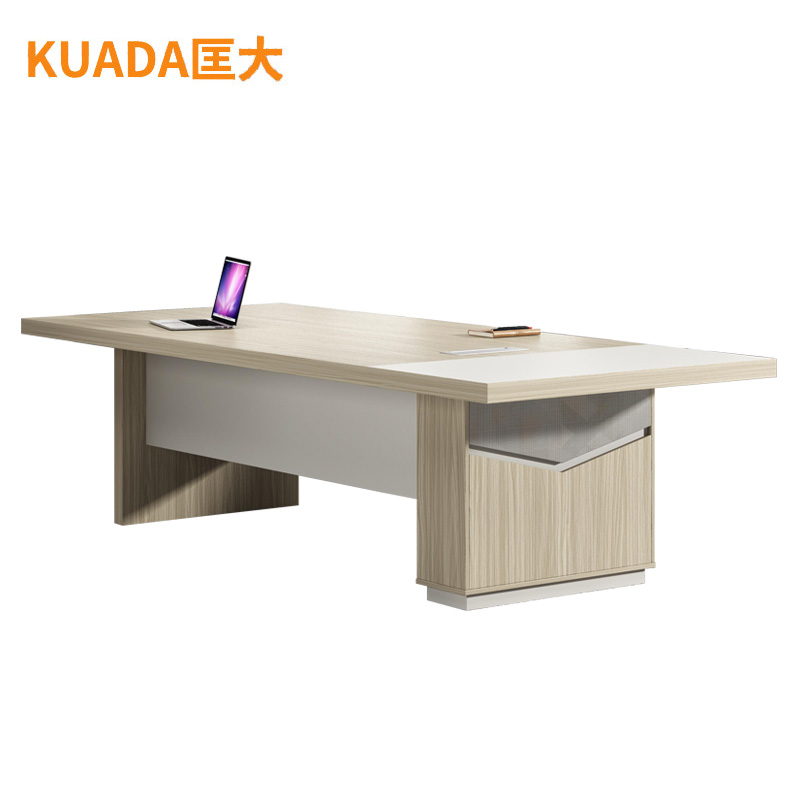 匡大 会议桌现代简约板式会议桌 2.8米会议桌 KDT-13P2801高清大图