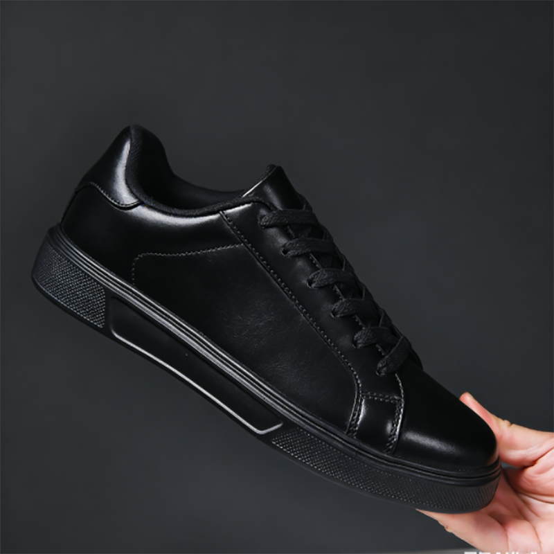 La Chessiers2026新款秋冬透气运动休闲板鞋舒适轻便百搭潮鞋子男款厚底男鞋 37码 白色