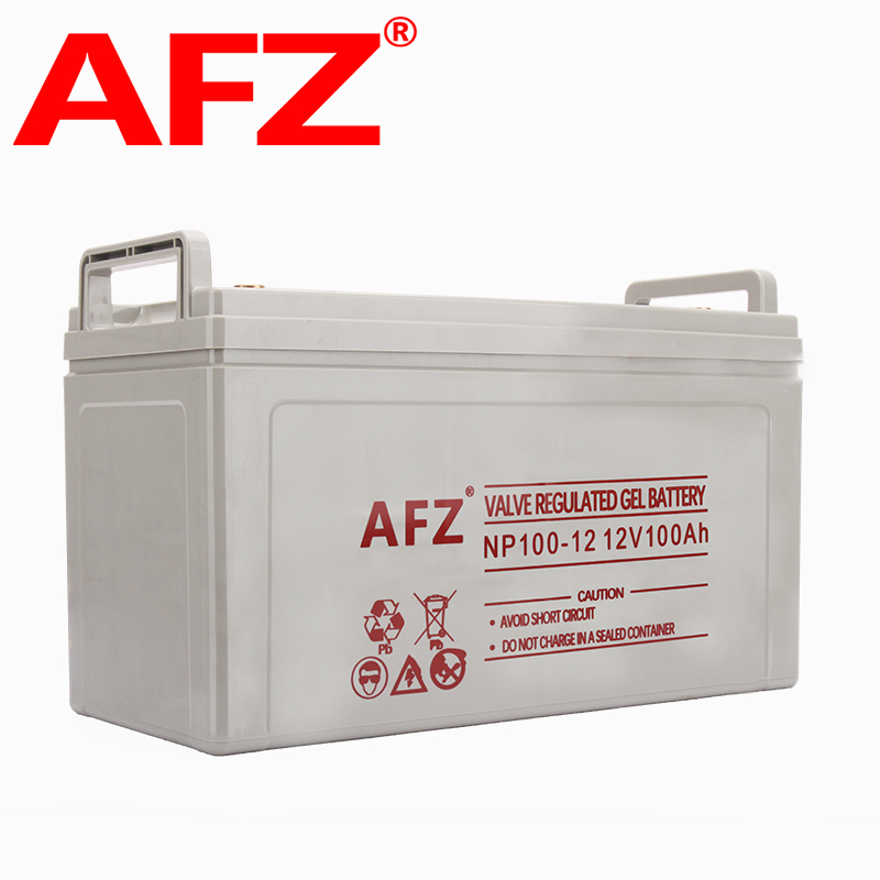 AFZ胶体铅酸蓄电池12V100AH电瓶UPS直流屏机房EPS消防通信NP100-12长款高清大图