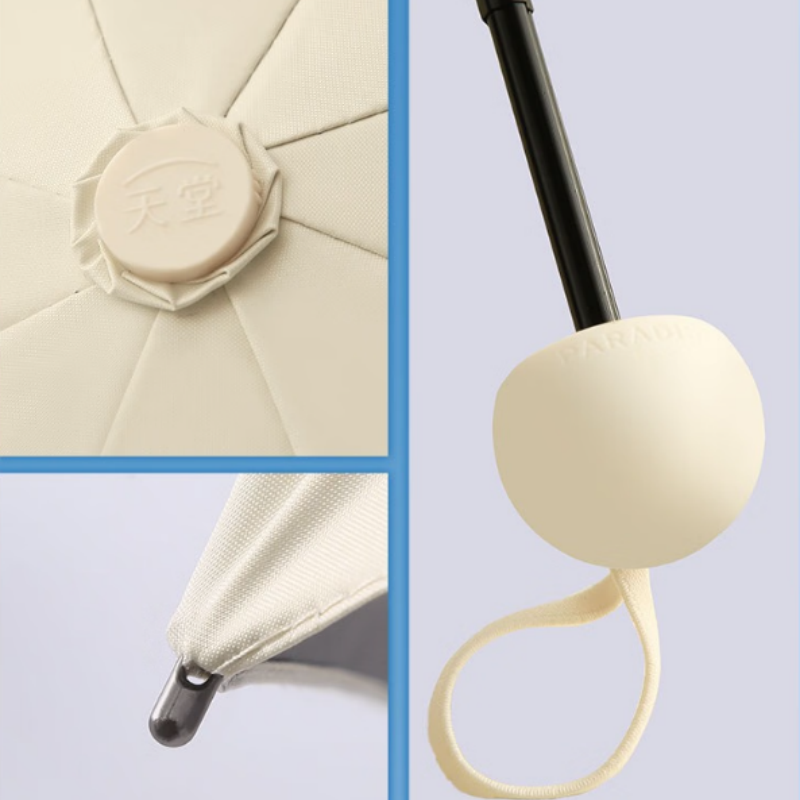 天堂防紫外线阳伞50766E五折E8K伞下97CM黑胶防晒迷你便携口袋胶囊伞鳄梨绿高清大图