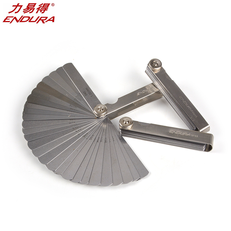 力易得(ENDURA)32件套不锈钢塞尺 0.02-1.00mm 货号E9733