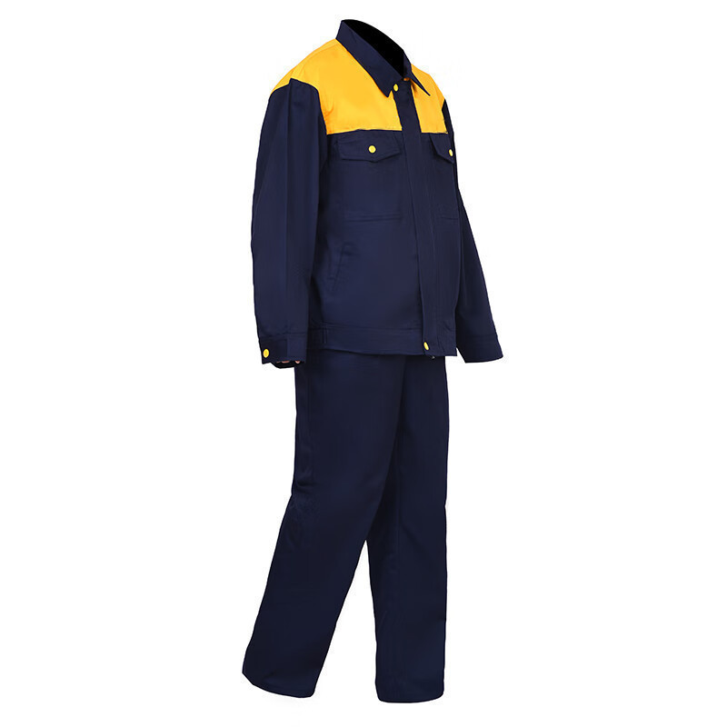 盾之源 工作服 灰蓝黄三色 各尺码 套(180蓝色)高清大图