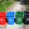 南京四色分类塑料垃圾桶摇盖垃圾桶楼道物业塑料垃圾桶 60L方 颜色备注