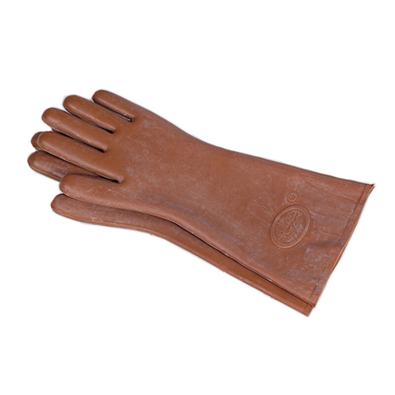 双安 橡胶5kv绝缘手套 低压380v带电作业用电工手套 均码(单位:双)(by