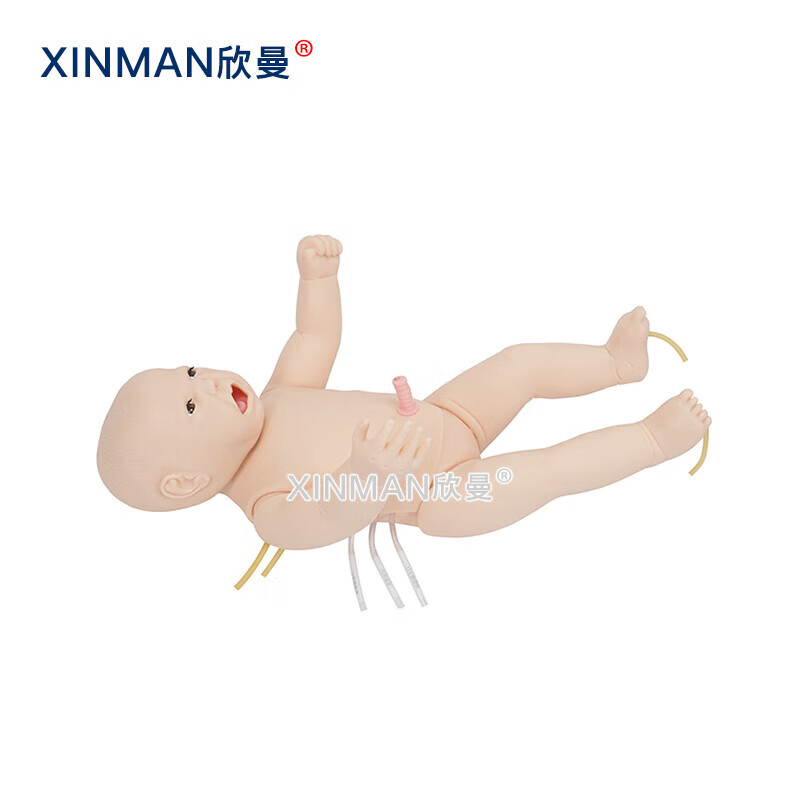 欣曼科教 高级多功能新生儿综合急救训练模拟人 婴儿CPR急救训练人体模型 新生儿窒息复苏模型XM-ACLS140高清大图