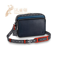 Louis Vuitton LV路易威登新款欧美时尚男士时尚涂层帆布男士单肩包斜跨LV邮差包男包M51466