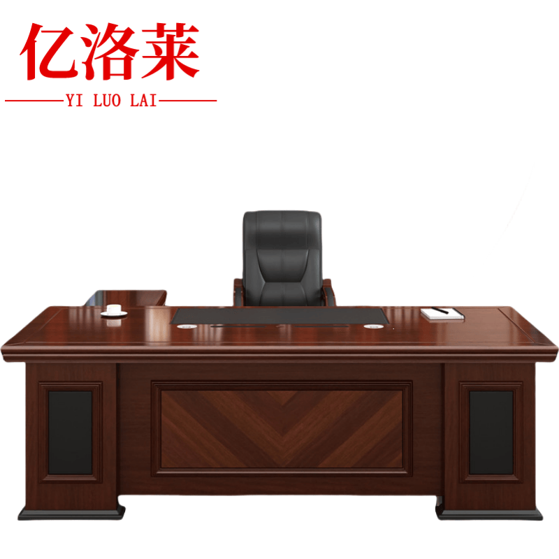 亿洛莱 班台+椅 2.0m 套高清大图