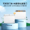 [官方正品]美的(Midea)冰柜220升家用商用囤货双温 双箱双温冷柜蝶形门冷藏冷冻卧式冰箱 BCD-220VM(E)