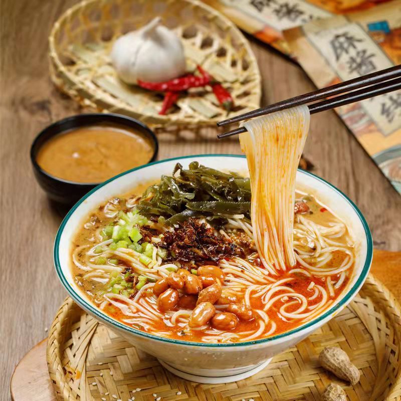 冲泡麻酱米线125克3桶宛禾米线麻酱米粉河南特产南阳麻酱细米线方便