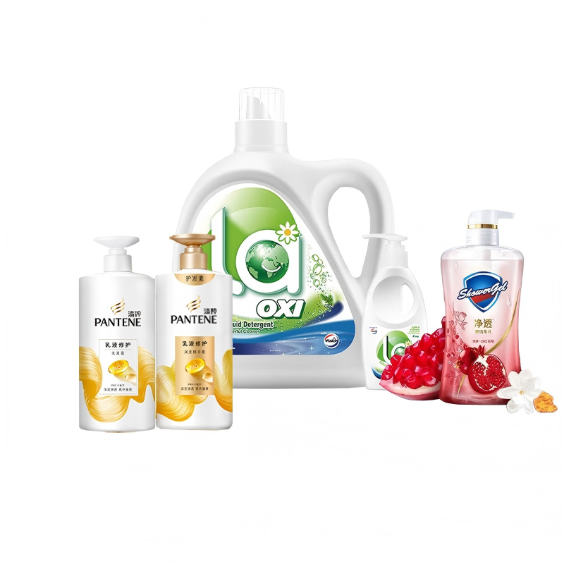 威露士洗衣液套装松木 3L*1瓶 +300M舒肤佳沐浴露570g潘婷氨基酸洗护1080g