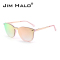 JIM HALO太阳镜品牌男士女士款时尚潮款街拍网红防紫外防辐射线墨镜新款炫彩变色旅行者金属框无框眼镜HFX0012