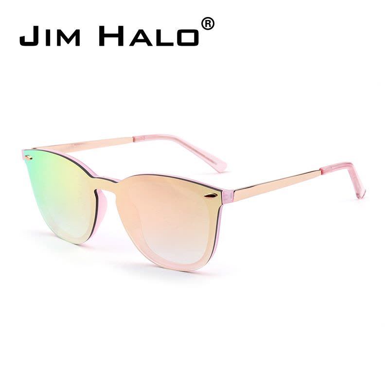 JIM HALO太阳镜品牌男士女士款时尚潮款街拍网红防紫外防辐射线墨镜新款炫彩变色旅行者金属框无框眼镜HFX0012图片