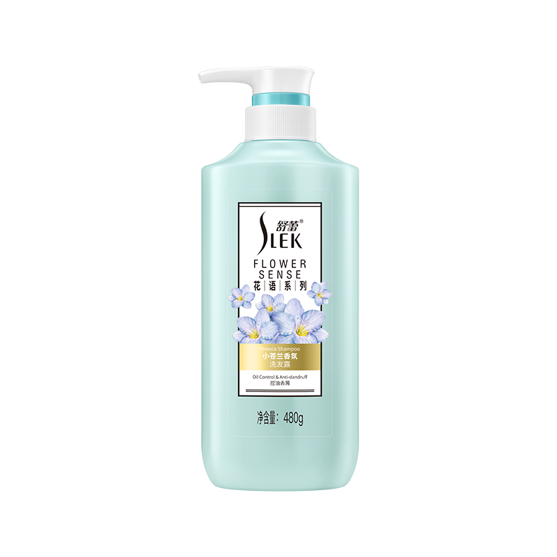 舒蕾(SLEK)小苍兰香氛控油去屑洗发露-480g