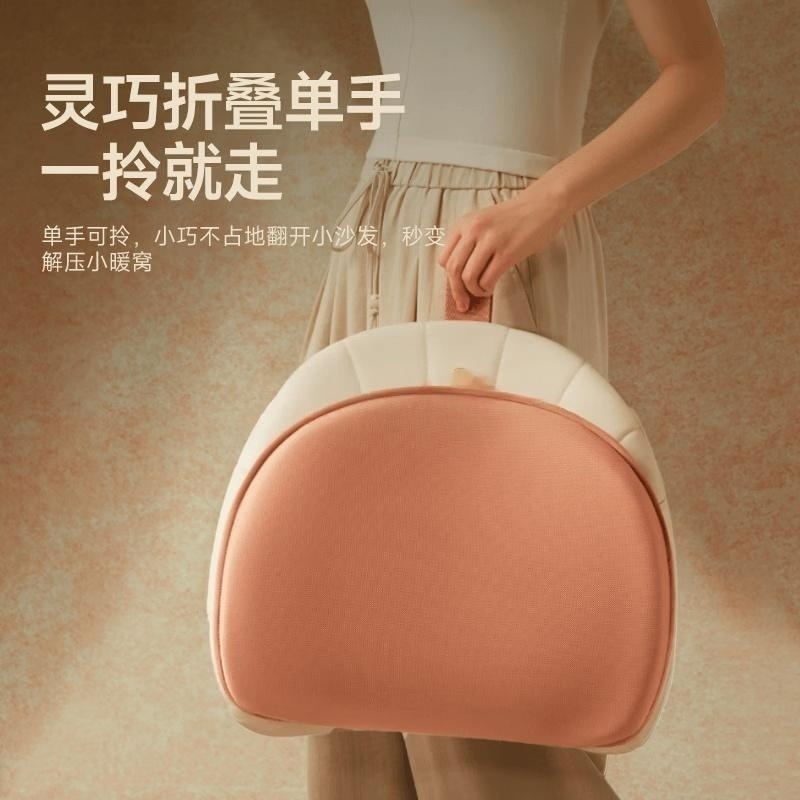 倍轻松[独家新品]倍轻松「温揉小沙发」腰臀按摩器Back2Pro,米色+棕色高清大图