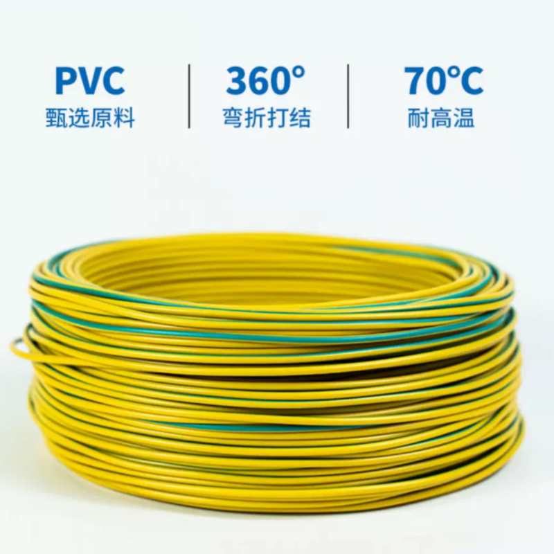 成虎接地线黄绿双色线 16mm²铜芯100米/盘高清大图