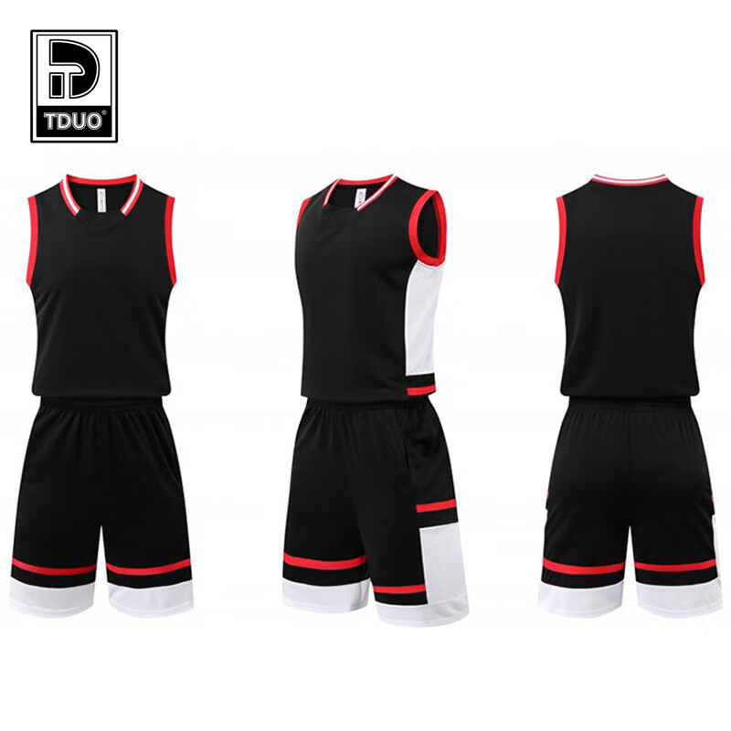 Tduo篮球服 V8 套 黑色 3XL