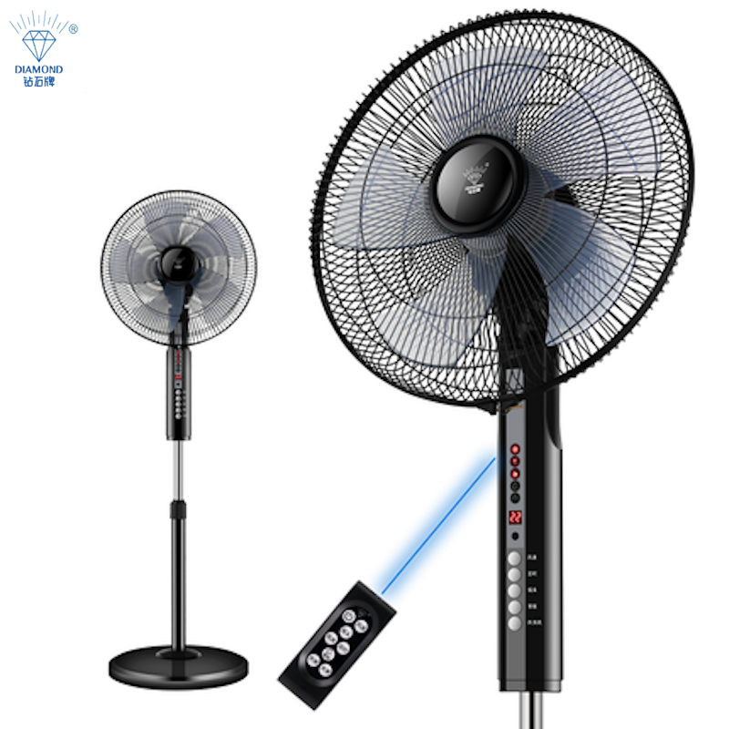 钻石牌diamond电风扇家用遥控版落地扇风力4档可调自然风正常风睡眠风