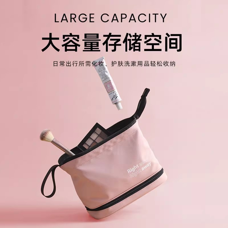 化妆包收纳女便携新款ins大容量洗漱袋旅行品2025高级感精致1085高清大图