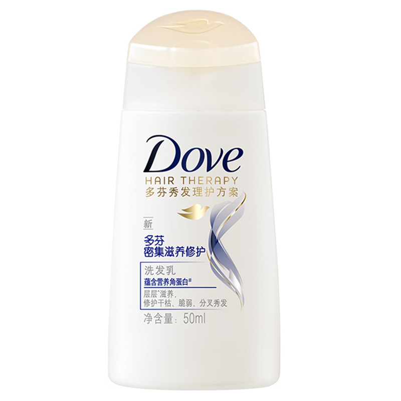 多芬 (DOVE) 洗护套装 强韧秘语系列滋养发乳500ml+发素500ml+发乳50ml*2去屑水润修护[联合利华]